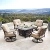 Oakland Living 5pc Deep Seating Swivel Aluminum Outdoor Patio Fire Pit Dining Set Copper -Outdoor Furniture Store GUEST 7b83d6c3 6fcd 4e11 b66c 83b1175b631c