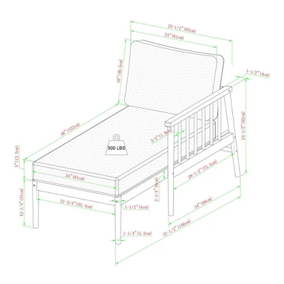 Saracina Home 4pc Modern Boho Eucalyptus Spindle Outdoor Sectional Set 8 Saracina Home 4pc Modern Boho Eucalyptus Spindle Outdoor Sectional Set - Image 6