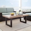 Beaufort Outdoor Wicker Coffee Table - Mist/Brown - Crosley -Outdoor Furniture Store GUEST 7d301de2 0d72 4689 ac2e 93a621de1f4a