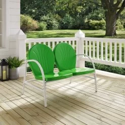 Griffith Outdoor Loveseat - Kelly Green - Crosley -Outdoor Furniture Store GUEST 7d8a8749 8f3e 4c25 bf43 cb2876e4be88