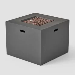 Julian 5pc Faux Wicker Swivel Club Chair & Square Fire Pit Set - Dark Brown/Dark Gray - Christopher Knight Home -Outdoor Furniture Store GUEST 7d932a9b dec2 4e0c 9392 1275f726bd6c 1