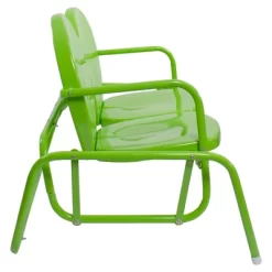 Northlight 48.25" Outdoor Retro Metal Tulip Double Glider Patio Chair, Lime Green -Outdoor Furniture Store GUEST 7e6f4b24 fa62 4e38 8cda b5f11ba8ed48