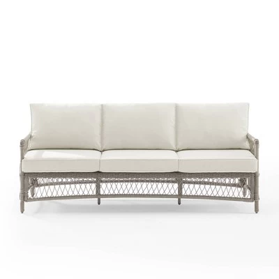 Thatcher Outdoor Steel Sofa Creme/Driftwood - Crosley 7 Thatcher Outdoor Steel Sofa Creme/Driftwood - Crosley - Image 5