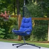 Cushioned Rattan Wicker Hanging Chair With Stand - Blue - Algoma -Outdoor Furniture Store GUEST 7f88172d a5e0 4f7c bc09 104eb18c464d