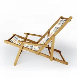 Avenie Little Arches Sling Chair - Blue/Yellow - Deny Designs