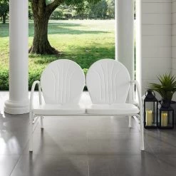 Griffith Outdoor Loveseat - White - Crosley -Outdoor Furniture Store GUEST 808866cc 7b8b 4db8 a712 b9baa5407c3c