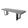 Verona Lightweight Concrete Dining Bench - Gray - Christopher Knight Home