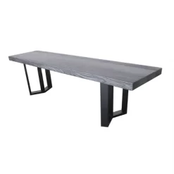 Verona Lightweight Concrete Dining Bench - Gray - Christopher Knight Home