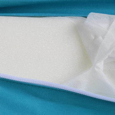 5pc Wicker Patio Sectional Seating Set With Cushions - Espresso/Blue - GODEER 13 5pc Wicker Patio Sectional Seating Set With Cushions - Espresso/Blue - GODEER - Image 11