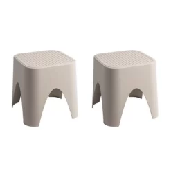 2pk Mallorca Stackable Rattan Top Side Tables - Lagoon