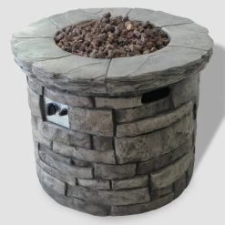 Maison 5pc Acacia Wood And Light Weight Concrete Adirondack Chair And Fire Pit Set - Gray - Christopher Knight Home -Outdoor Furniture Store GUEST 813a8df5 a3c8 4767 9a5b eb644ea91a14