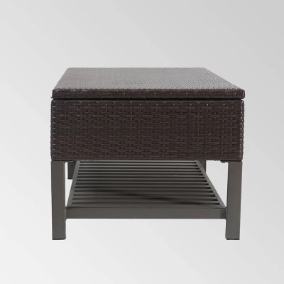 Regent Wicker Storage Bench - Christopher Knight Home 6 Regent Wicker Storage Bench - Christopher Knight Home - Image 4