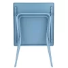Lafuma Balcony II Colorblock Steel Compact Square Folding Multipurpose Accent Table For Outdoor Backyard Patios And Decks, Sky Blue -Outdoor Furniture Store GUEST 829c1a0a ef26 49c3 b4d9 af3e59723a95