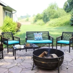 Sunnydaze Decor Sunnydaze Outdoor Rattan Coachford Patio Conversation Furniture Set With Loveseat, Chairs, Seat Cushions, And Coffee Table - 4pc 18 Sunnydaze Decor Sunnydaze Outdoor Rattan Coachford Patio Conversation Furniture Set With Loveseat, Chairs, Seat Cushions, And Coffee Table - 4pc -Outdoor Furniture Store GUEST 8330ce02 3f4a 4152 b7d3 f3fc503d17d9