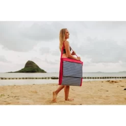 Picnic Time Beachcomber Portable Beach Chair & Tote - Blue Pinstripe -Outdoor Furniture Store GUEST 837ae29c e046 4172 a2a0 a2a2bdd97f5a