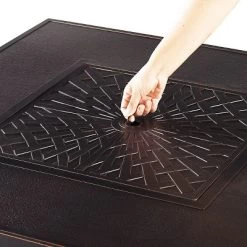 42" Square Aluminum 55000 BTUs Propane Fire Pit Table With Two Covers Lid - Copper- Oakland Living -Outdoor Furniture Store GUEST 84f9dfbf 9802 45d2 8971 67ba9cfcd7aa