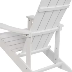Merrick Lane Set Of 4 All-Weather Poly Resin Wood Adirondack Chairs In White -Outdoor Furniture Store GUEST 851328da dd15 4109 b136 ea2036b685ed