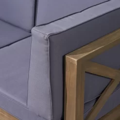 Thasos 10pc Acacia U-Shaped Farmhouse Sectional Sofa Set With Fire Pit - Gray - Christopher Knight Home -Outdoor Furniture Store GUEST 8579486d ea38 42b7 af17 7cdbaa81c7fa