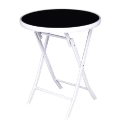 Costway 3 PCS Folding Bistro Table Chairs Set Garden Backyard Patio Furniture Black -Outdoor Furniture Store GUEST 85b645d8 7725 4801 a8b3 2d2df248a283