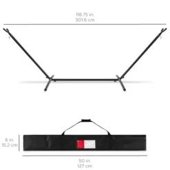 Best Choice Products 2-Person Brazilian-Style Cotton Double Hammock With Stand Set W/ Carrying Bag -Outdoor Furniture Store GUEST 8687ad74 aef4 4804 97fb dd111ca175ef