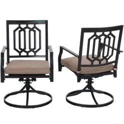 5PC Patio Dining Set With 37" Square Table & Swivel Chairs - Captiva Designs -Outdoor Furniture Store GUEST 86bc6053 5d98 4435 88f6 69c5517e089c