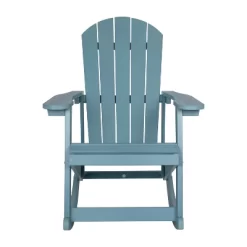 Emma And Oliver Set Of 2 Marcy Classic All-Weather Poly Resin Rocking Adirondack Chairs With Stainless Steel Hardware For Year Round Use -Outdoor Furniture Store GUEST 874767a6 87ec 48d2 96e7 a401f7c00f00