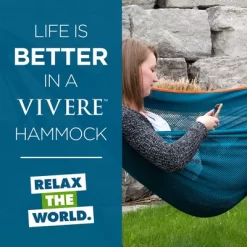 Vivere Polyester Mesh Double Hammock -Outdoor Furniture Store GUEST 8814f429 f555 4316 a5d3 7638372bbda6