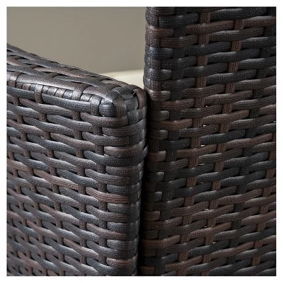 Rodgers 5pc Wicker Patio Dining Set With Cushions - Brown - Christopher Knight Home 4 Rodgers 5pc Wicker Patio Dining Set With Cushions - Brown - Christopher Knight Home - Image 2