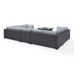 Biscayne 6pc Outdoor Wicker Sectional Set With Fire Table - Mist - Crosley 13 Biscayne 6pc Outdoor Wicker Sectional Set With Fire Table - Mist - Crosley -Outdoor Furniture Store GUEST 88d795d4 a4ca 48d9 91f4 228c965f55c2