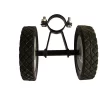 The Hamptons Collection 10” Black Rubber And Steel Hammock Stand Wheel Kit