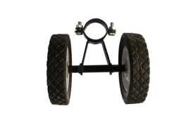 The Hamptons Collection 10” Black Rubber And Steel Hammock Stand Wheel Kit