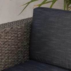 Puerta Wicker Loveseat Gray/Black - Christopher Knight Home -Outdoor Furniture Store GUEST 88f95e66 8506 4b11 a481 91d81632a7c4