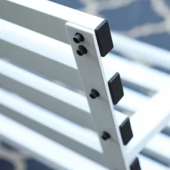 Outdoor Single Seat Steel Patio Chair - White - Captiva Designs -Outdoor Furniture Store GUEST 895a15fc 7f65 433f aed9 4a58b3a0a36a