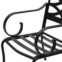 7pc Outdoor Dining Set With 6 Chairs With Seat & Back Cushions & Metal Rectangle Table With Umbrella Hole - Captiva Designs -Outdoor Furniture Store GUEST 899226d2 24ef 4fbb 952a 0293a41ce3b2