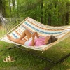 13' Pillowtop Outdoor Fabric Hammock With Spreader Bar Terracotta Pink - Threshold™ -Outdoor Furniture Store GUEST 89b4be09 14df 40a3 b767 27d36ffb6cef