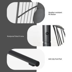 Costway Hanging Wicker Egg Chair W/ Stand Cushion Foldable Outdoor Indoor -Outdoor Furniture Store GUEST 8a746c48 8b0a 46b7 9f33 39265b6c63b2