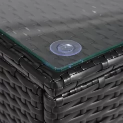 5pc Wicker Patio Sectional Seating Set With Cushions - Espresso/Blue - GODEER 19 5pc Wicker Patio Sectional Seating Set With Cushions - Espresso/Blue - GODEER -Outdoor Furniture Store GUEST 8a7814ee 7f38 4291 af1e 30353849bc27