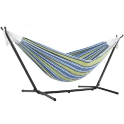 Vivere 9ft Double Cotton Hammock With Stand -Outdoor Furniture Store GUEST 8aab15b6 cb3e 460f 903d 52a3096c30e3