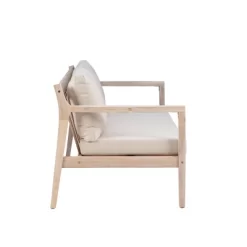 Linon Melita Acacia Two Seater Sofa Beige/White -Outdoor Furniture Store GUEST 8b00a50f 183a 4a9d b23f 818b8fa25553