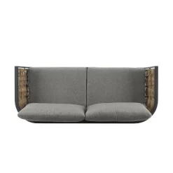 Ashby Loveseat - Gray/Black/Natural - Linon -Outdoor Furniture Store GUEST 8b5c5502 75f9 44ac 998e f1dbb33d1363
