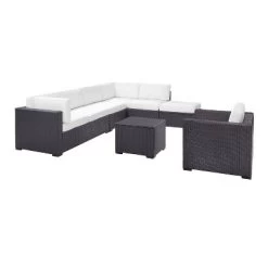 Biscayne 6pc Outdoor Wicker Sectional Set - White - Crosley 9 Biscayne 6pc Outdoor Wicker Sectional Set - White - Crosley -Outdoor Furniture Store GUEST 8b6dd456 d4a6 483b 8620 d200ddd8a028