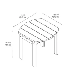 Adirondack End Table - Linon -Outdoor Furniture Store GUEST 8bb824a5 4382 487c 9689 68493a5f079e