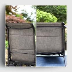 5pc Patio Dining Set With Steel Table With 1.57" Umbrella Hole & Padded Arm Chairs - Captiva Designs -Outdoor Furniture Store GUEST 8bbef6a3 c2cb 4f89 9fb8 688ca6415086