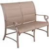 Aluminum Bench Chair With Streamlined Armrests For 2 Persons - Natural - WELLFOR -Outdoor Furniture Store GUEST 8bfa3943 4937 4fc2 8cee cd95e0fcf523