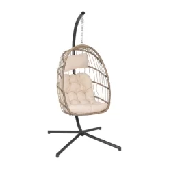 Merrick Lane Riley Foldable Woven Hanging Egg Chair With Removable Cushion And Stand For Indoor And Outdoor Use 29 Merrick Lane Riley Foldable Woven Hanging Egg Chair With Removable Cushion And Stand For Indoor And Outdoor Use -Outdoor Furniture Store GUEST 8c5e694e 4abb 4703 aa3f a3aa6fb19569 1