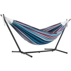 Vivere 9ft Double Cotton Hammock With Stand -Outdoor Furniture Store GUEST 8c76c282 6198 43e2 8188 e497ba71ecc5