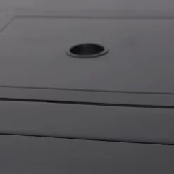 3pc Outdoor Bar Set With Swivel Stools & Square Metal Table With Umbrella Hole - Captiva Designs -Outdoor Furniture Store GUEST 8cad4a99 d411 465c aaa2 48f1e6583979 1