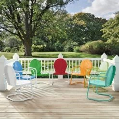 Griffith Metal Chair Tangerine - Crosley -Outdoor Furniture Store GUEST 8cc4f3a1 af3e 4329 8d39 22249a8c3b0b