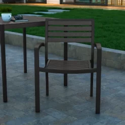 Emma And Oliver Set Of 2 Stackable All-Weather Aluminum Patio Chairs With Faux Teak Slats 16 Emma And Oliver Set Of 2 Stackable All-Weather Aluminum Patio Chairs With Faux Teak Slats -Outdoor Furniture Store GUEST 8d33f239 f837 4ba7 80fe d13d09ff24b4