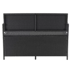 Parksville Patio Storage Bench - Black - CorLiving -Outdoor Furniture Store GUEST 8d852444 2a63 4e45 9421 a7fa839b760f